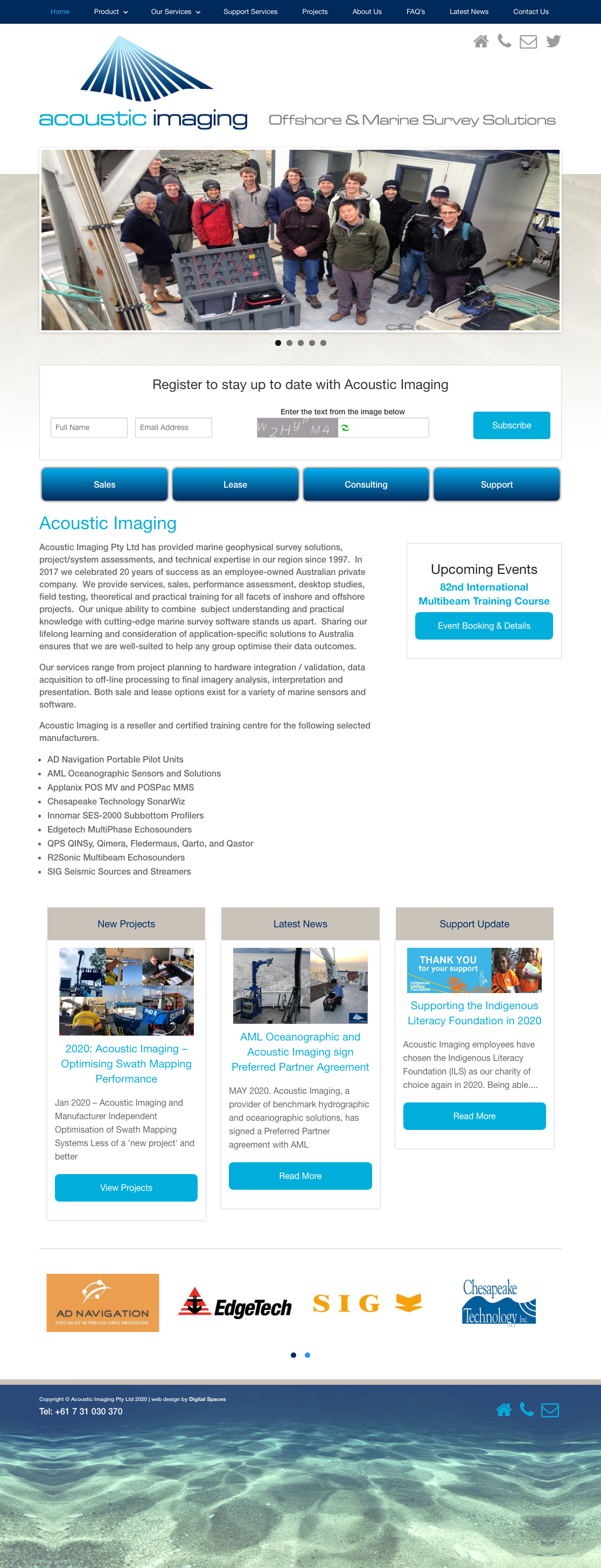 Acoustic Imaging website